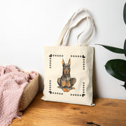 Geeky Good Doberman Cotton Canvas Tote Bag