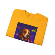 Game On Beagle Sweatshirt, Gamer Gift, Cute Pet Sweatshirt, Video Game Crewneck, Unique Dog Lover Apparel