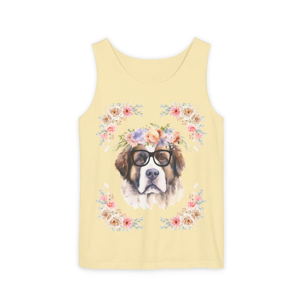 Geeky Goddess Saint Bernard Unisex Tank Top