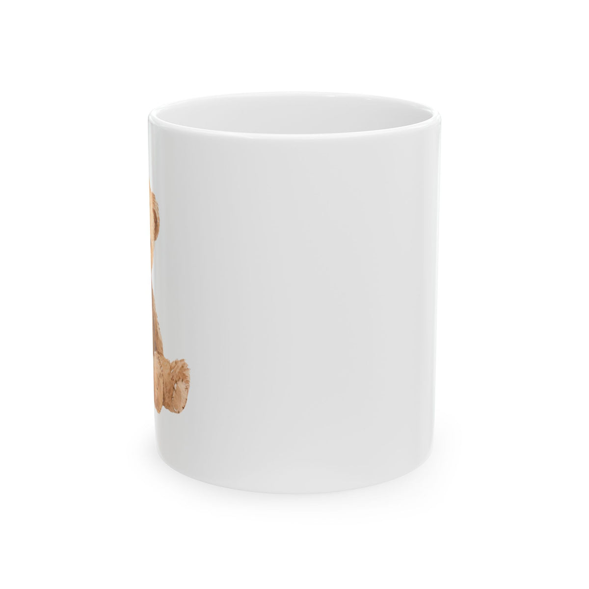 Cute Teddy Bear Illustration Mug | Christmas Holiday Coffee Cup