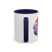 Purple Pumpkin Wrapped In A Bow Accent Coffee Mug