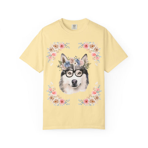 Geeky Goddess Siberian Husky Unisex T-Shirt