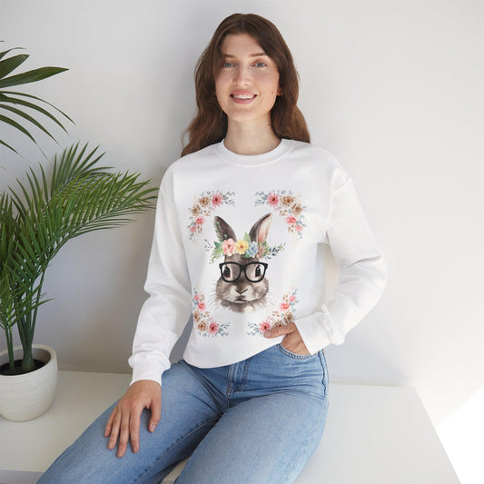 Geeky Goddess Bunny Unisex Crewneck Sweatshirt