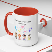 'Main Character Mode: Activated' Accent Coffee Mug