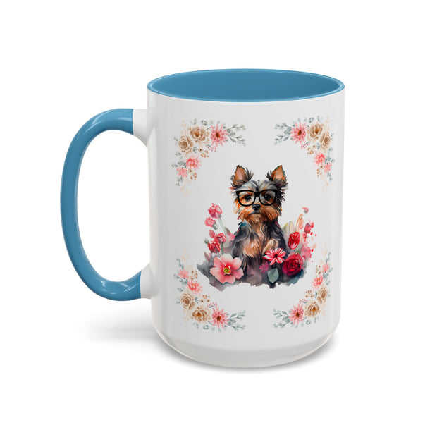 Geeky Goddess Yorkie Accent Coffee Mug