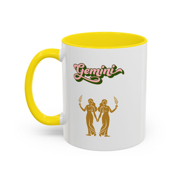 'Gemini' Zodiac Accent Coffee Mug