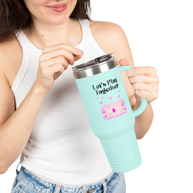 'Let's Play Together' Insulated Travel Mug, 40oz