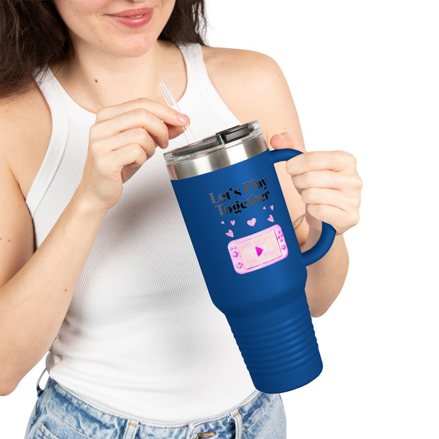 'Let's Play Together' Insulated Travel Mug, 40oz