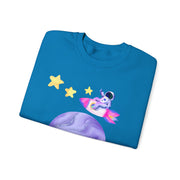 Astronaut Taking Off In Space Unisex Crewneck Sweatshirt
