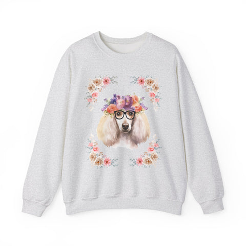 Geeky Goddess French Poodle Unisex Crewneck Sweatshirt