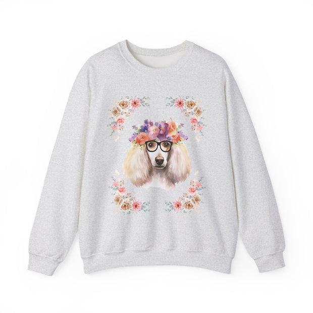 Geeky Goddess French Poodle Unisex Crewneck Sweatshirt