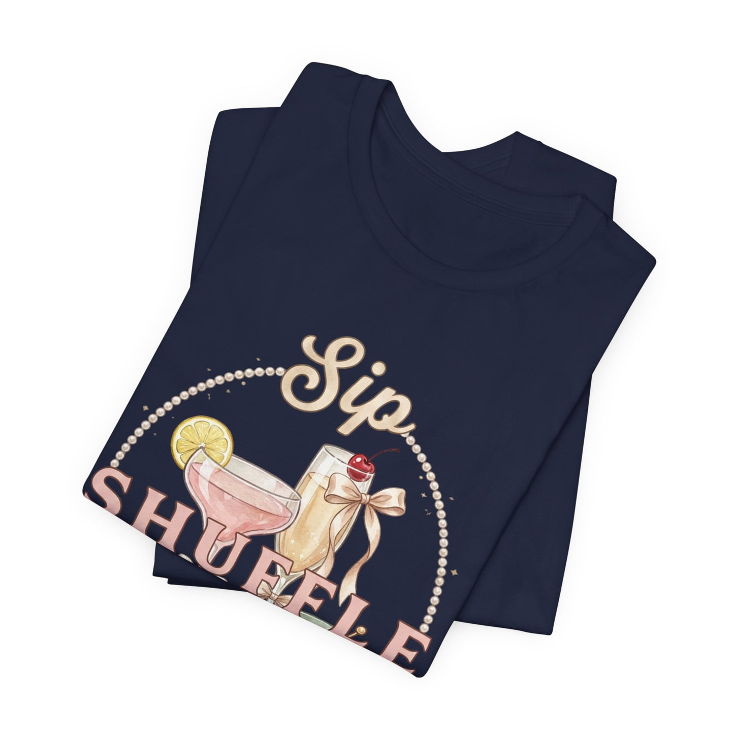 Sip Shuffle Repeat Shirt, Mahjong Social Club Tee, Pastel Girls Night Graphic Shirt, Mahjong Lover Gift