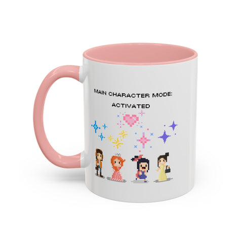 'Main Character Mode: Activated' Accent Coffee Mug