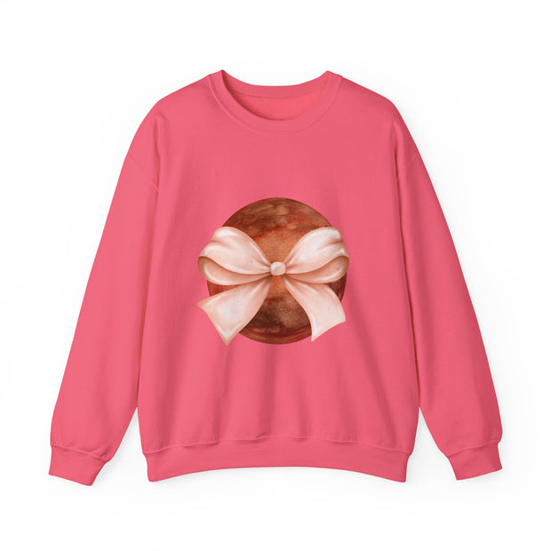 Mars Wrapped In A Bow Unisex Crewneck Sweatshirt