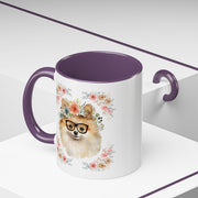 Geeky Goddess Pomeranian Accent Coffee Mug