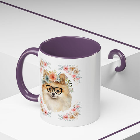 Geeky Goddess Pomeranian Accent Coffee Mug