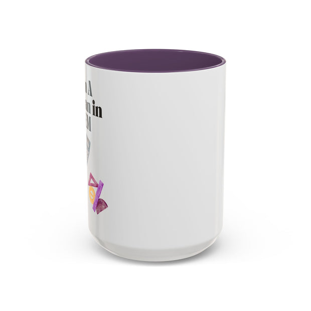 'I Am A Woman In STEM' Accent Coffee Mug
