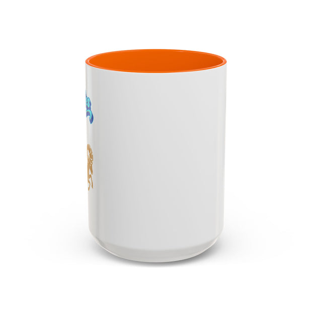 'Aries' Zodiac Accent Coffee Mug