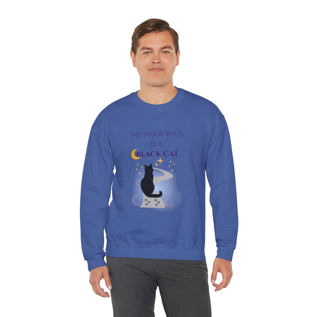 'My Patronus Is A Black Cat' Unisex Crewneck Sweatshirt