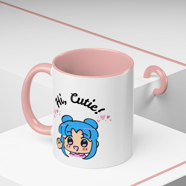 'Hi Cutie' Accent Coffee Mug