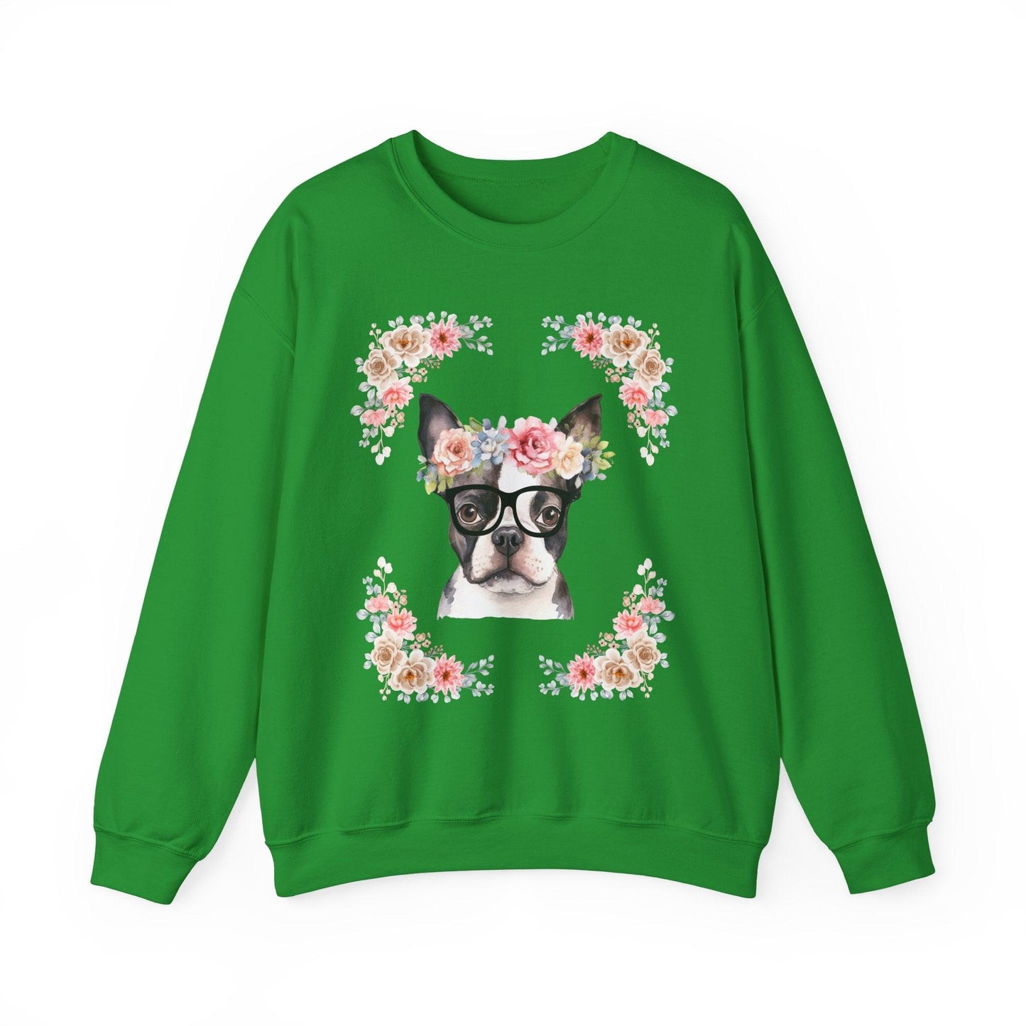 Geeky Goddess French Bulldog Unisex Crewneck Sweatshirt
