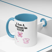 'I Am A Woman In STEM' Nurse Accent Coffee Mug
