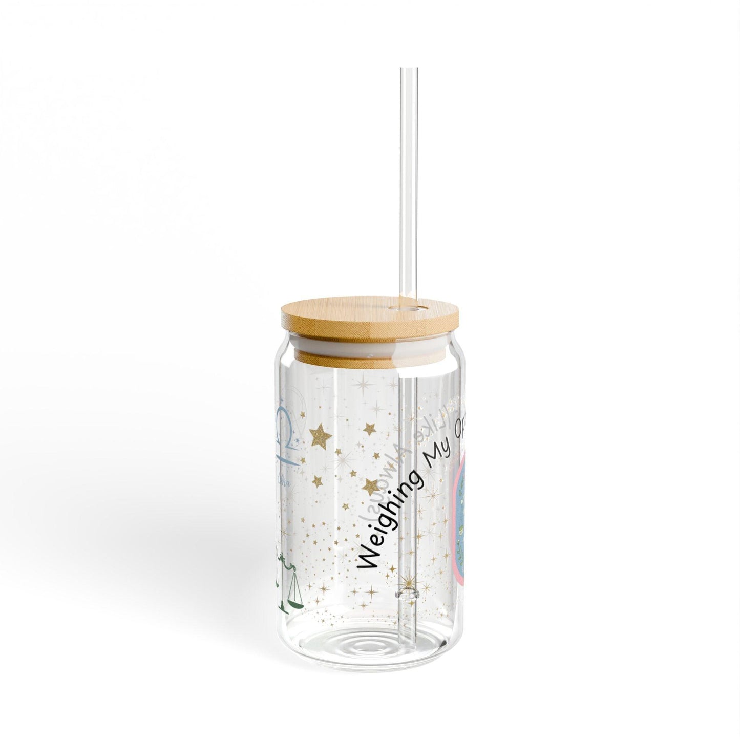 Libra 'Weighing My Options (Like Always)' Sipper Glass