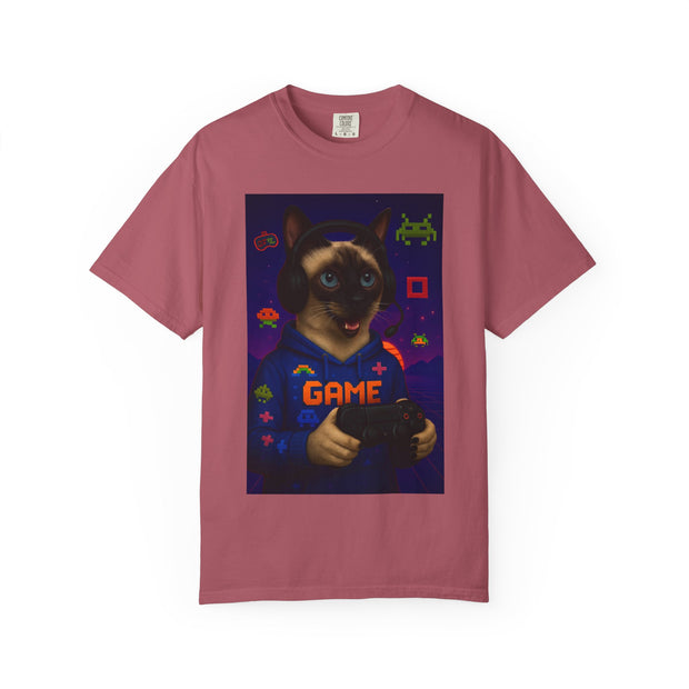 Game On Siamese Cat Unisex T-Shirt