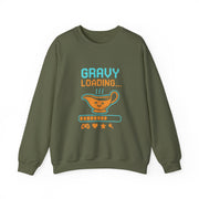 Gravy Loading Sweatshirt, Fun Unisex Crewneck, Thanksgiving Apparel, Casual Gift for Foodies, Humor Sweatshirt
