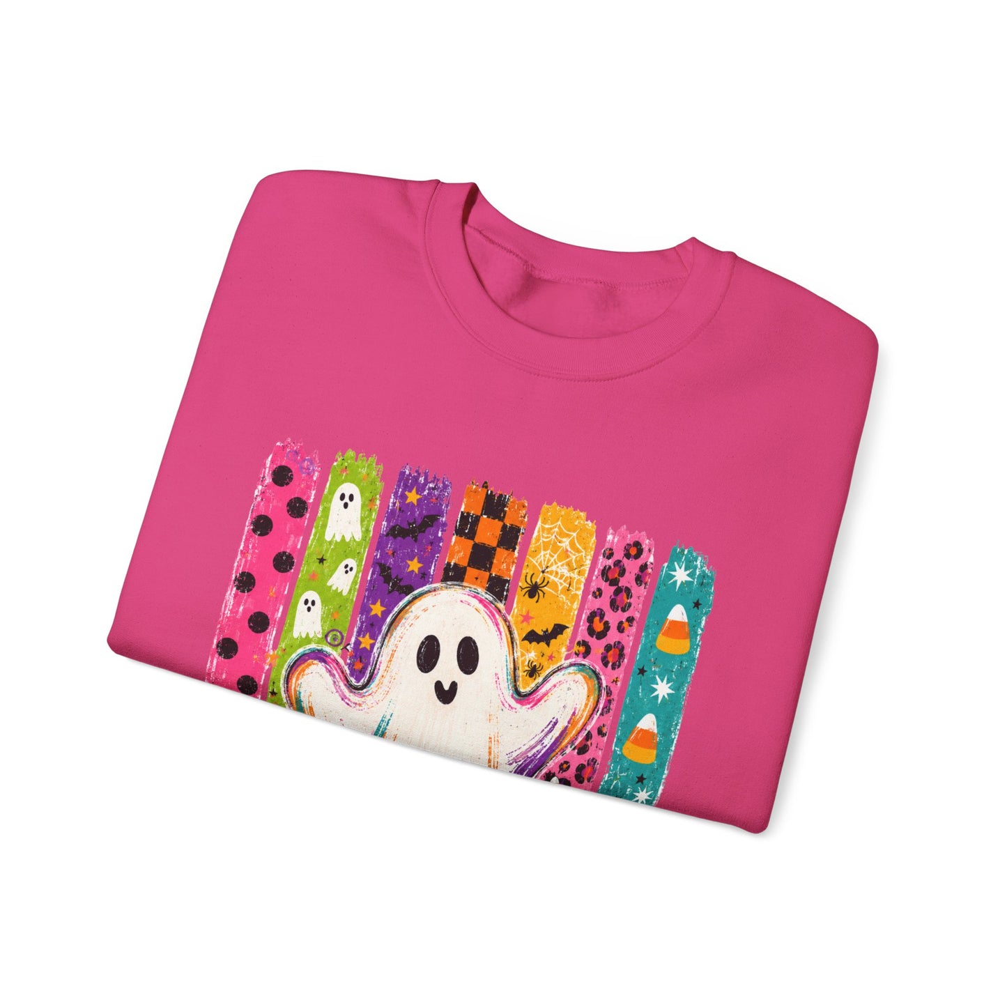 Rainbow Ghost Halloween Sweatshirt | Cute Ghost Graphic Crewneck