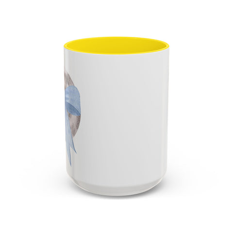Moon Wrapped In A Bow Accent Coffee Mug