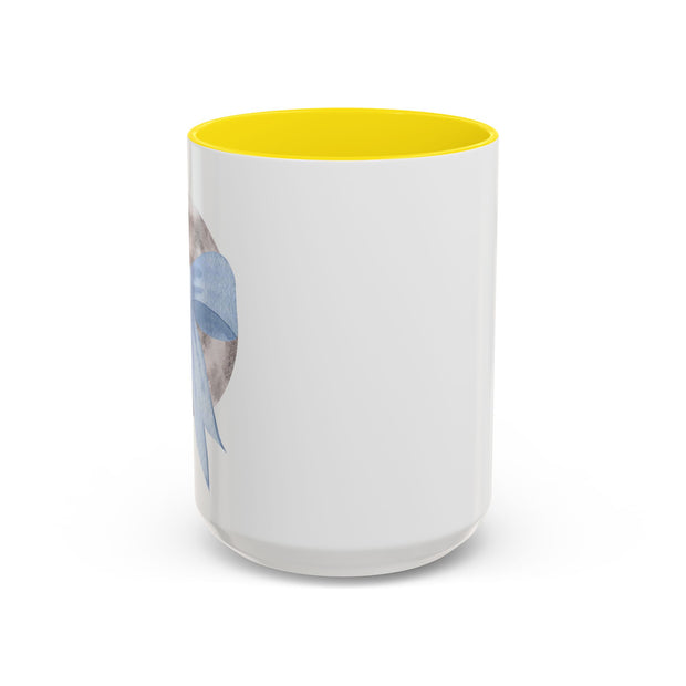 Moon Wrapped In A Bow Accent Coffee Mug