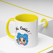 'Hi Cutie' Accent Coffee Mug