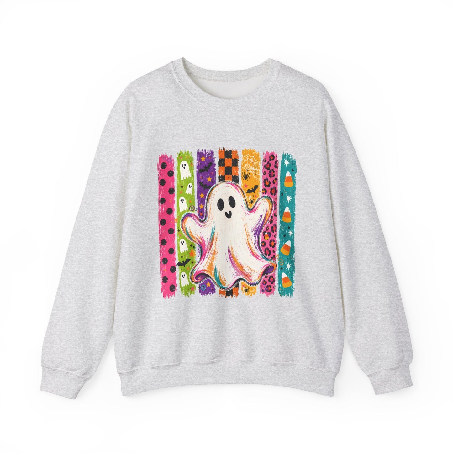 Rainbow Ghost Halloween Sweatshirt | Cute Ghost Graphic Crewneck