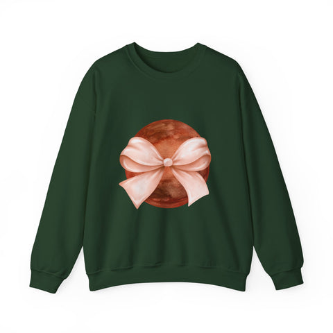 Mars Wrapped In A Bow Unisex Crewneck Sweatshirt