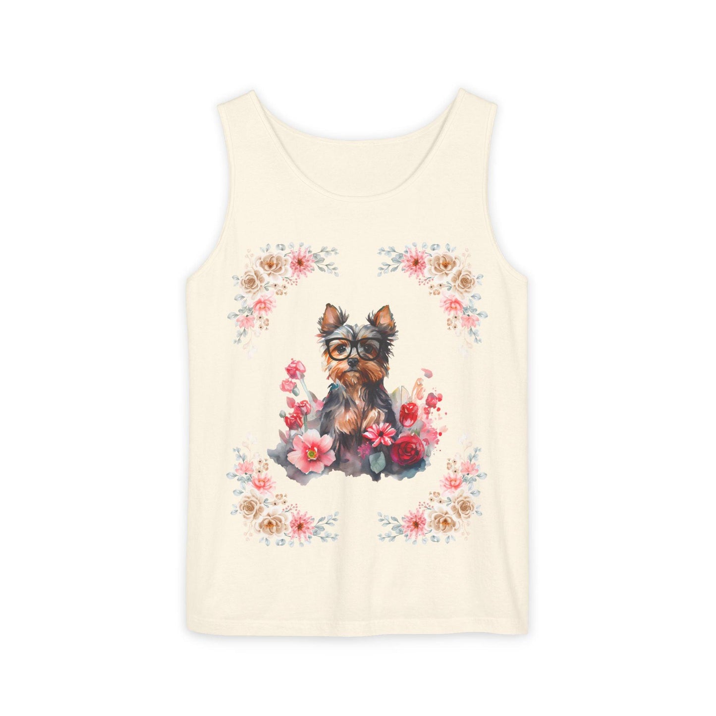 Geeky Goddess Yorkie Unisex Tank Top