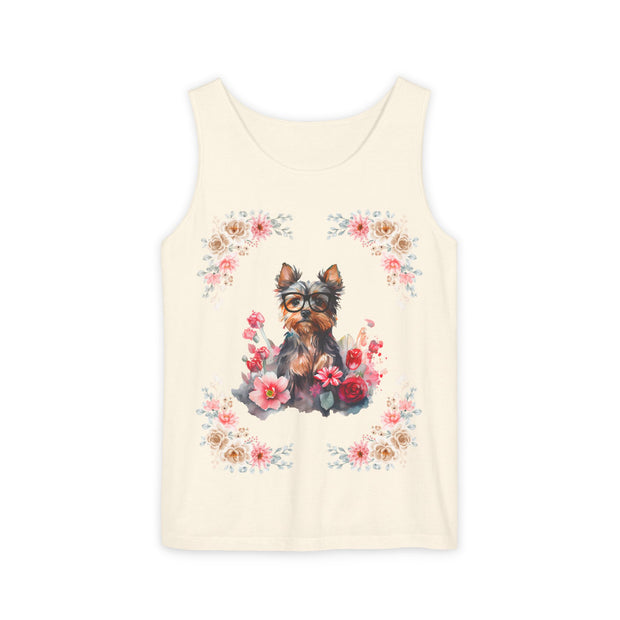 Geeky Goddess Yorkie Unisex Tank Top