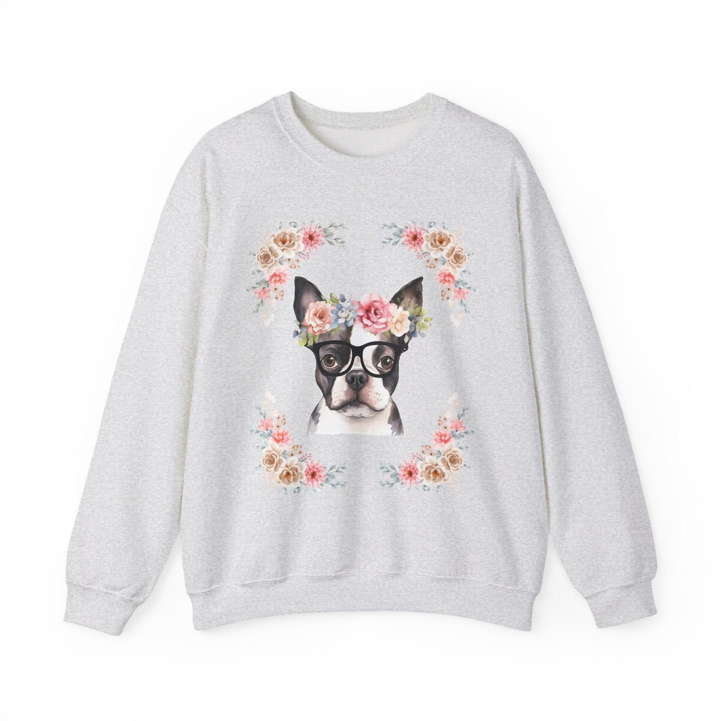 Geeky Goddess French Bulldog Unisex Crewneck Sweatshirt