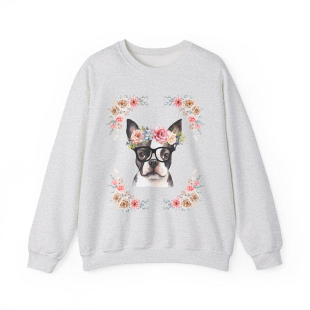 Geeky Goddess French Bulldog Unisex Crewneck Sweatshirt