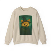 Cozy Witch Pomeranian Dog Sweatshirt, Animal Lover Sweatshirt, Halloween Apparel, Unisex Crewneck, Gift for Dog Mom