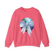 Earth Wrapped In A Bow Unisex Crewneck Sweatshirt
