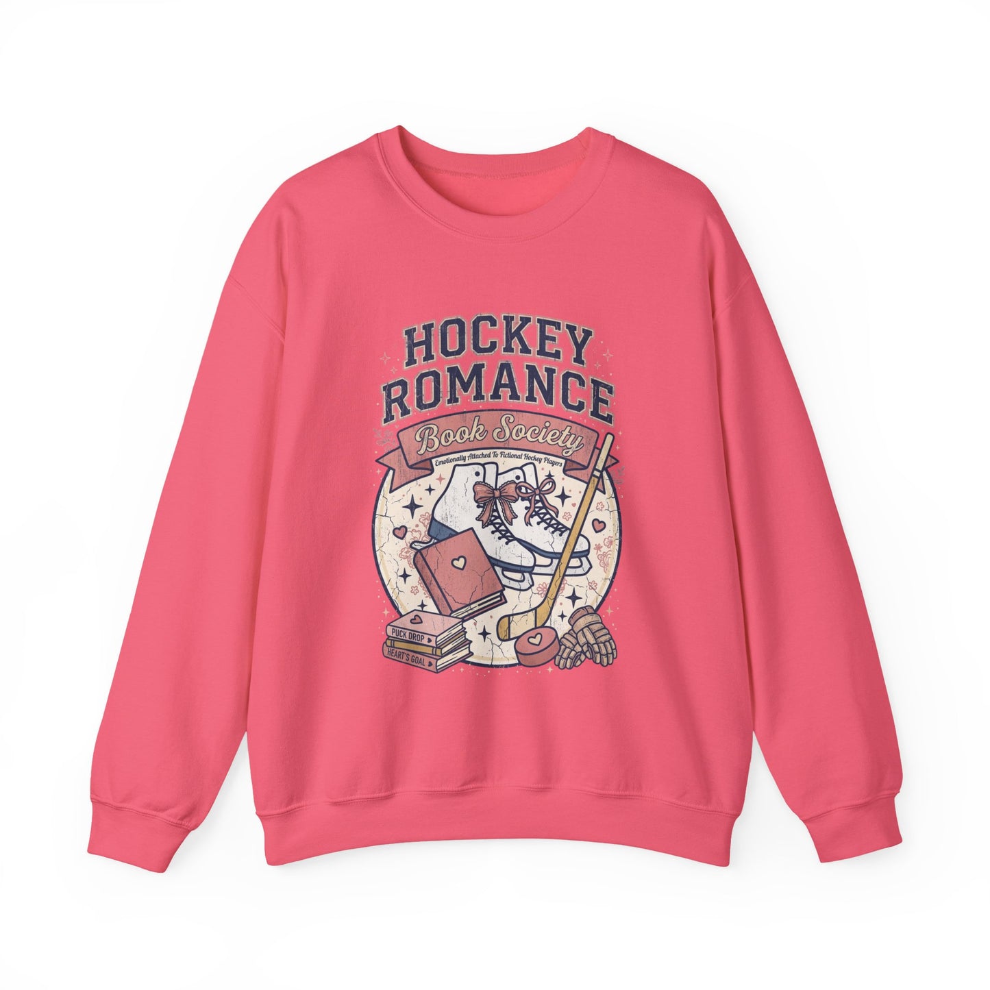 Hockey Romance Sweatshirt, Booktok Hockey Romance Crewneck, Romance Reader Sweatshirt, Cozy Hockey Book Girly Gift