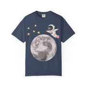 Astronaut Flying To The Moon Unisex T-Shirt