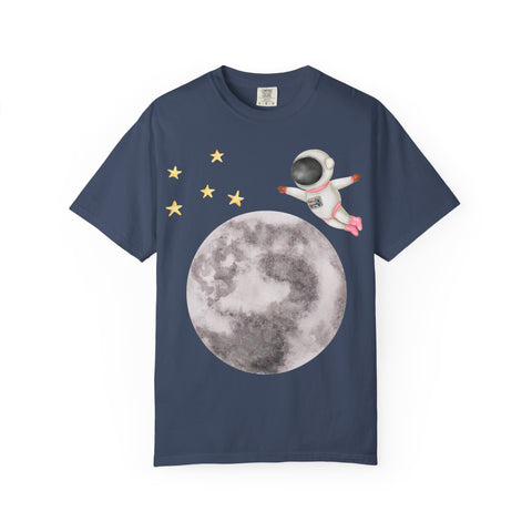 Astronaut Flying To The Moon Unisex T-Shirt