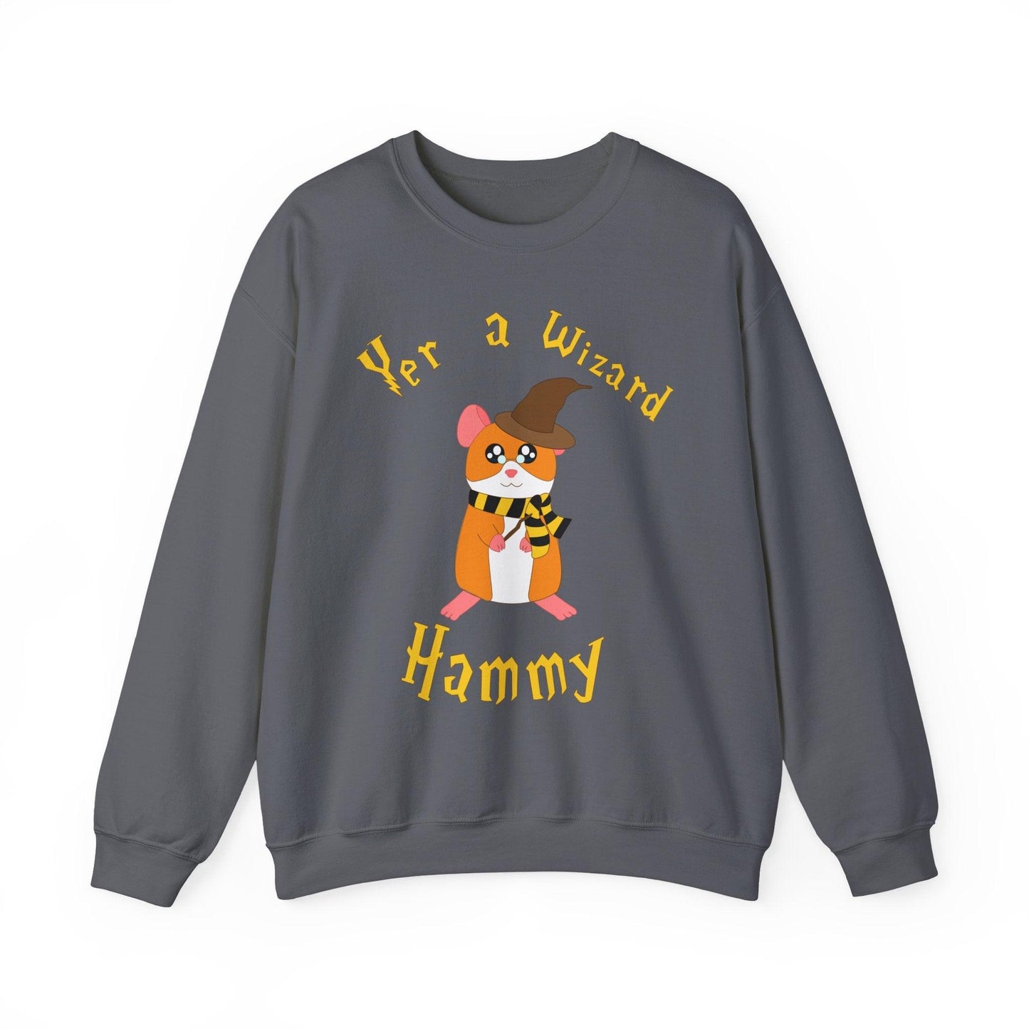 Hammy the Wizard Hamster Sweatshirt | Cute Wizard Hamster Illustration