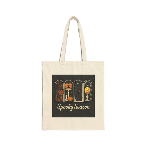 Spooky Season Doberman Cotton Canvas Tote Bag