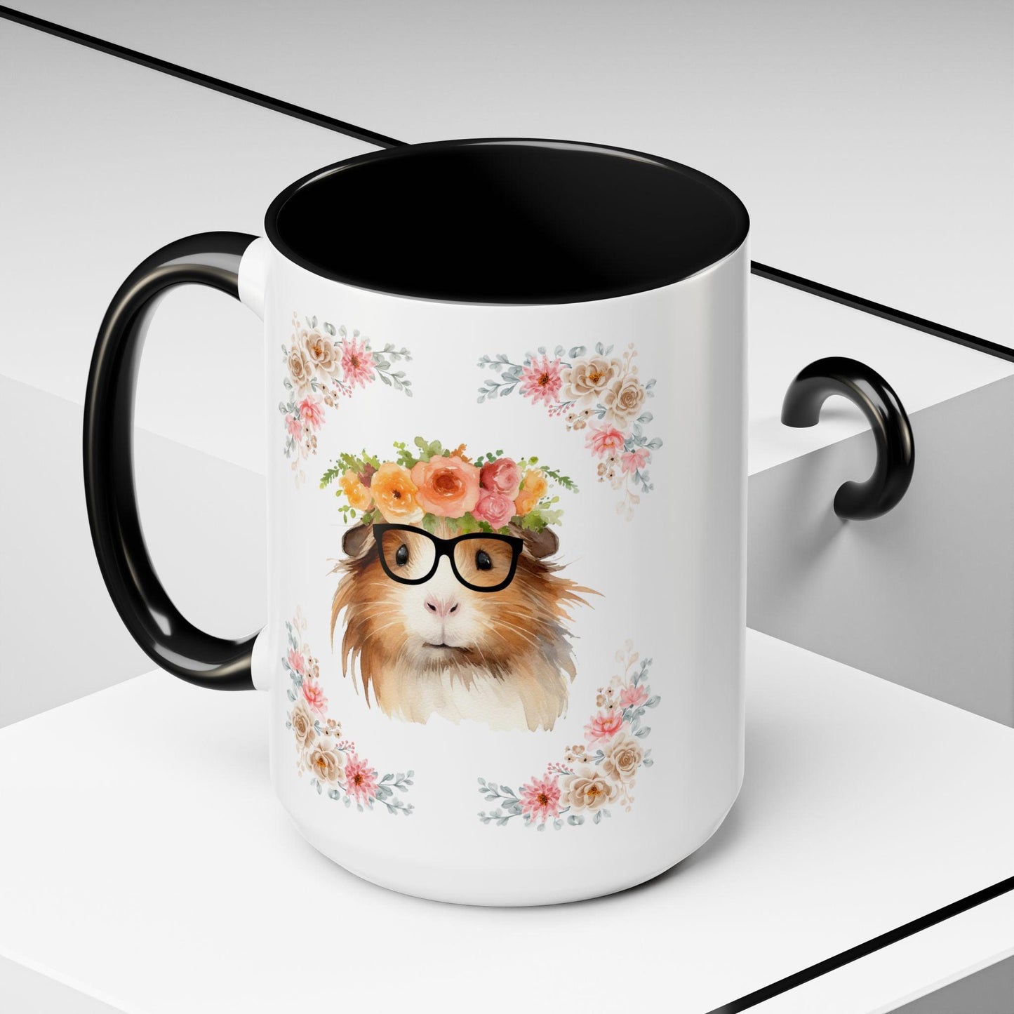 Geeky Goddess Guinea Pig Accent Coffee Mug