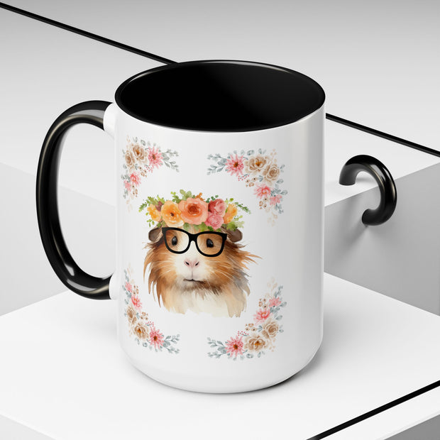 Geeky Goddess Guinea Pig Accent Coffee Mug