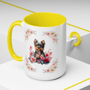 Geeky Goddess Yorkie Accent Coffee Mug