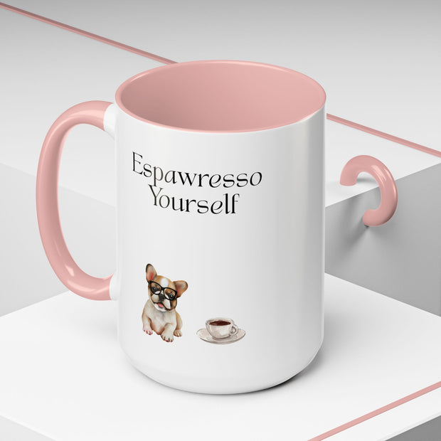 'Espawresso Yourself' French Bulldog Accent Coffee Mug